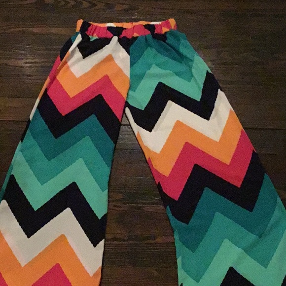 Candy Rose NWT Chevron Pants M - Picture 2 of 4